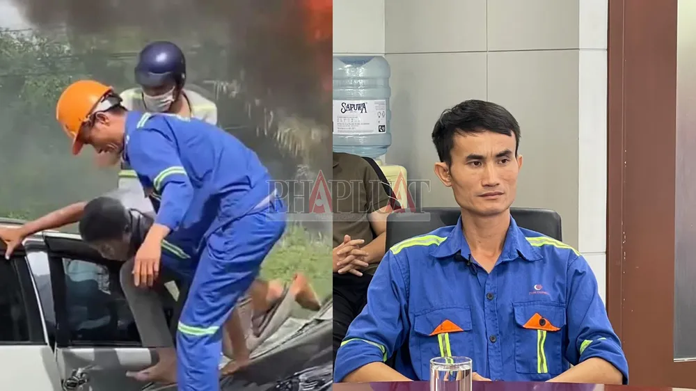 Anh Phan Văn Tài: "Thời điểm đó cũng sợ xe nổ lắm nhưng quan trọng phải cứu người". Ảnh: Trần Minh phan-van-tai-1-3115.jpg