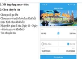 Từ ngày 15-7, triển khai bán vé tàu qua app điện thoại