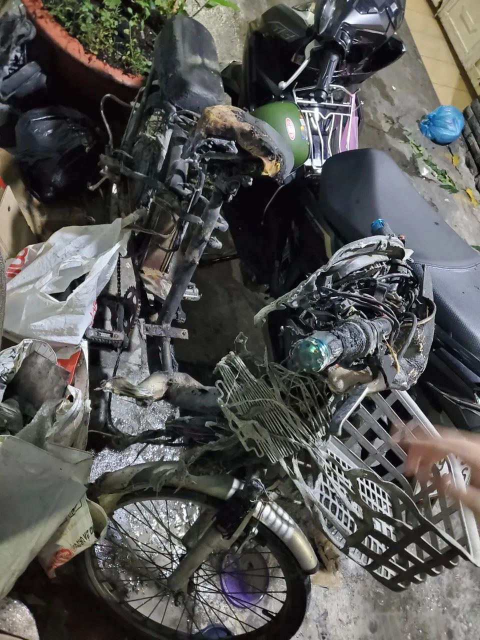 Nhiều vụ cháy xe điện xảy ra trong thời gia vừa qua. Ảnh: TN