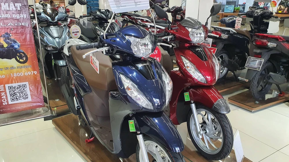 Honda Vision là mẫu xe tay ga ít 'uống xăng" nhất của Honda. Ảnh: TN