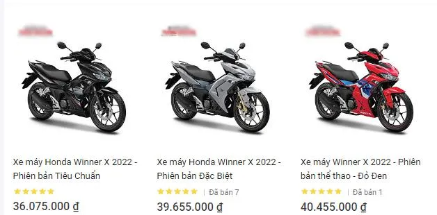 Giá Winner X được một đại lý tại TP.HCM bán ra. Giá Winner X được một đại lý tại TP.HCM bán ra.