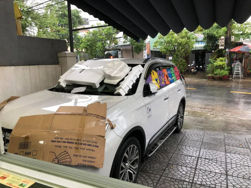 Hình ảnh bảo quản xe được các cư dân mạng truyền tay nhau. Ảnh: MXH