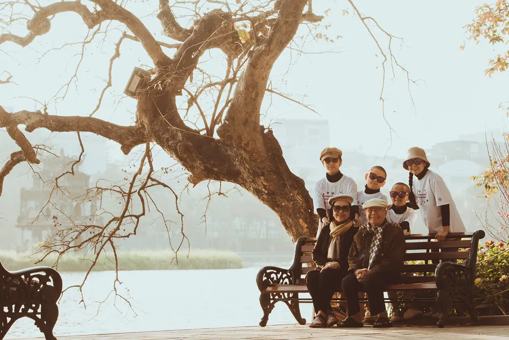 Một nét đẹp nên thơ tại Hồ Gươm (Hà Nội).