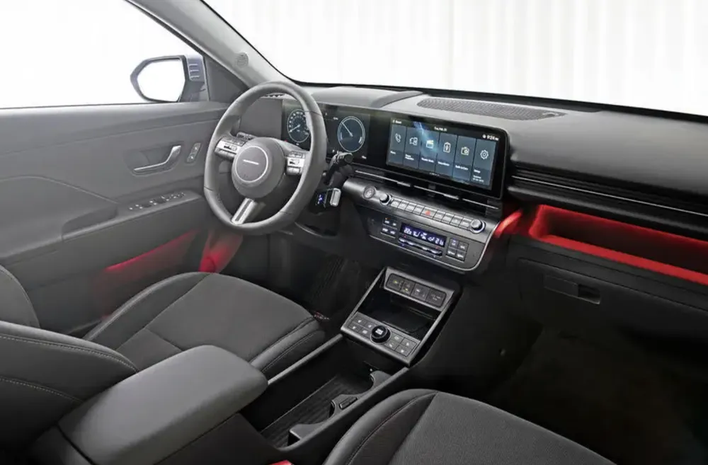 Màn hình xe được trang bị trên Hyundai Kona mới. Ảnh: Autocar Màn hình xe được trang bị trên Hyundai Kona mới. Ảnh: Autocar