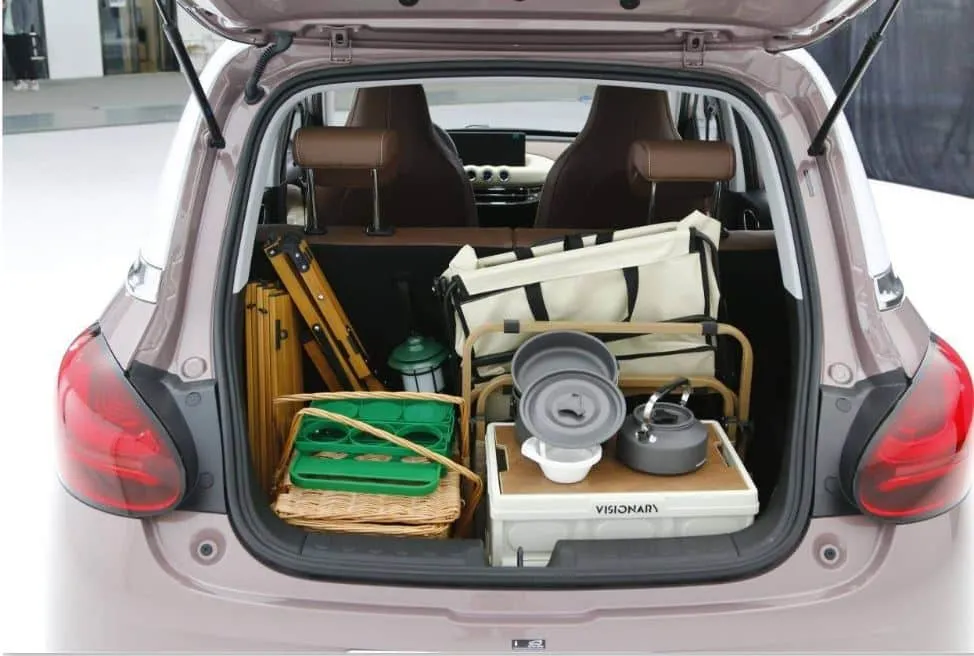 Hàng ghế sau có thể gập xuống để đạt thể tích cốp 790L. Ảnh: Carnewschina