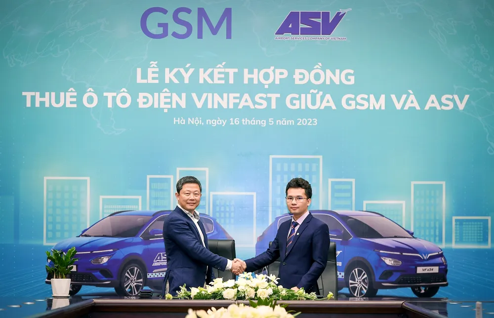 ASV đã ký hợp đồng thuê 500 ô tô điện VinFast của GSM để phục vụ khách hàng. ASV đã ký hợp đồng thuê 500 ô tô điện VinFast của GSM để phục vụ khách hàng.
