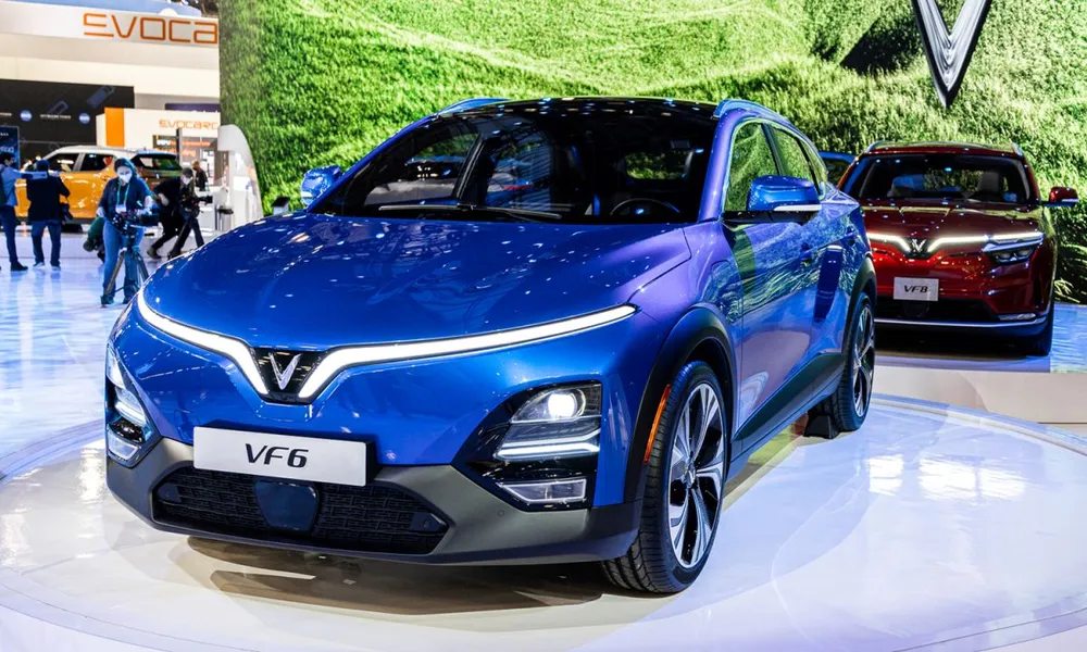 VinFast VF 6 từng xuất hiện tại sự kiện CES 2022. A1.jpg