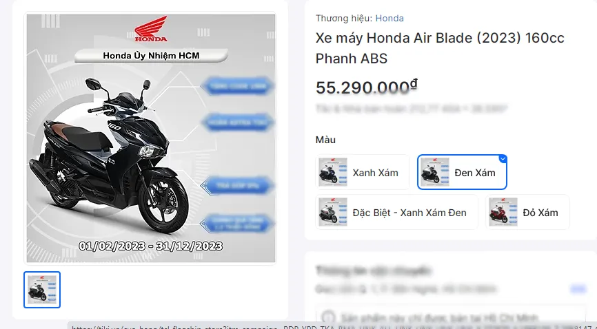 Honda Air Blade 160cc bất ngờ giảm giá 1 triệu đồng. air-blade.png