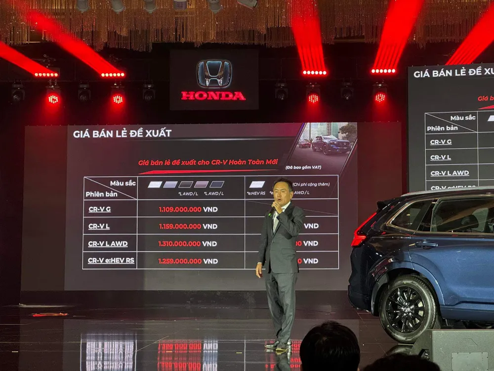 Honda CR-V 2024 có giá khởi điểm là 1,109 tỉ đồng. Ảnh: MXH Honda CR-V 2024