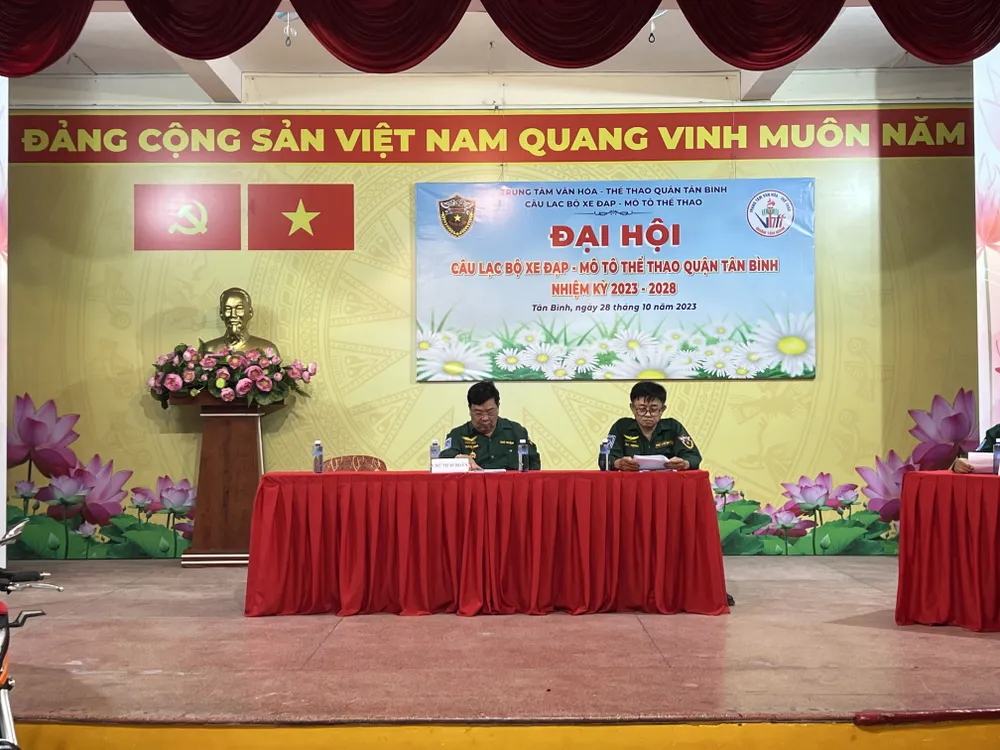 CLB Xe đạp - Mô tô Thể thao quận Tân Bình đã tổ chức Đại hội nhiệm kỳ 2023-2028. CLB Xe đạp - Mô tô Thể thao quận Tân Bình đã tổ chức Đại hội nhiệm kỳ 2023-2028.