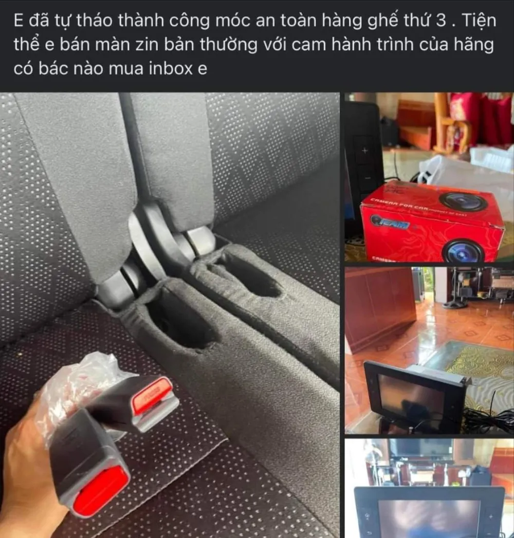 Một chủ xe đã cố tình tháo dây đai an toàn trên ô tô.