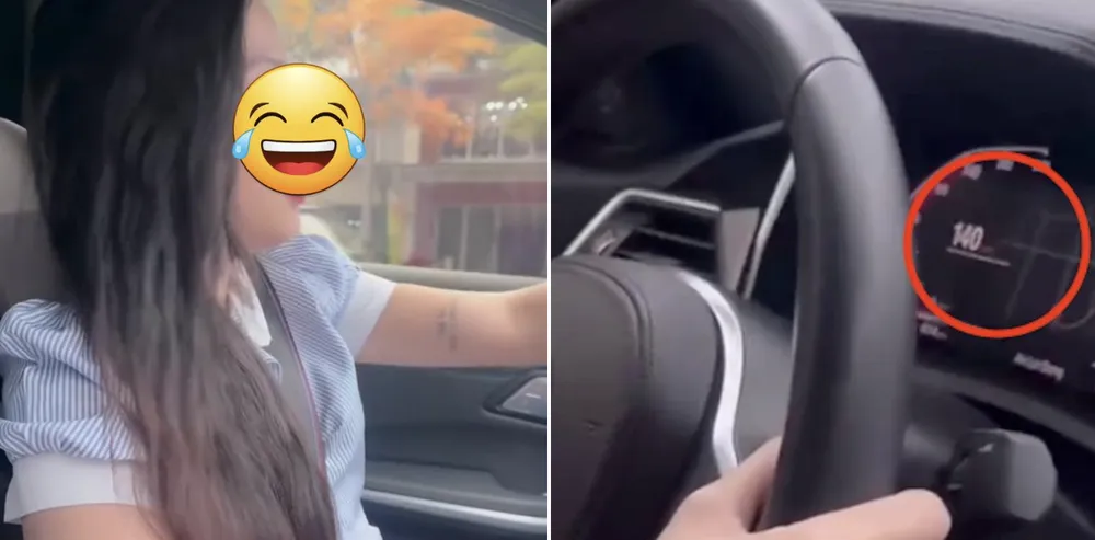 Mạng xã hội đang truyền tay nhau clip về cô giá lái xe với tốc độ 140km/h.