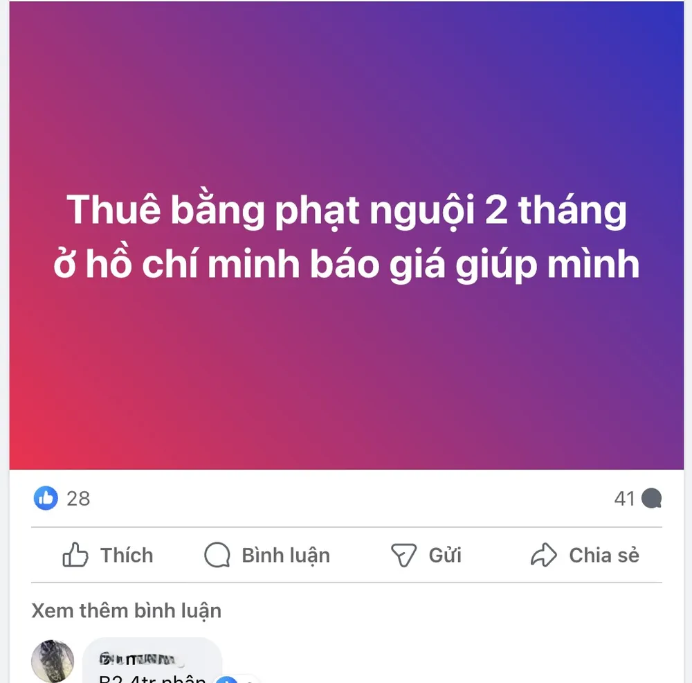 Các nhóm MXH về thuê GPLX có khá nhiều thành viên tham gia. (Ảnh chụp màn hình) thuê bằng lái xe
