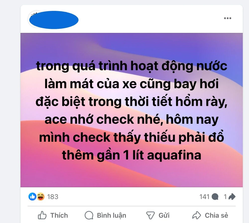 nước làm mát.