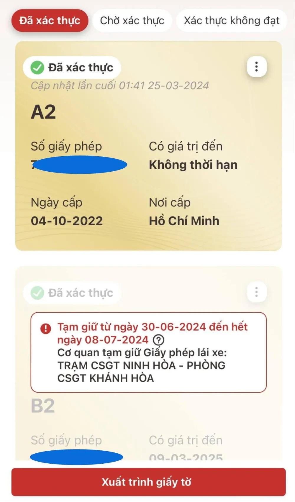 Khi bị tạm giữ GPLX, người này vẫn có thể điều khiển xe được. Ảnh: MXH tam-giu-gplx.jpg