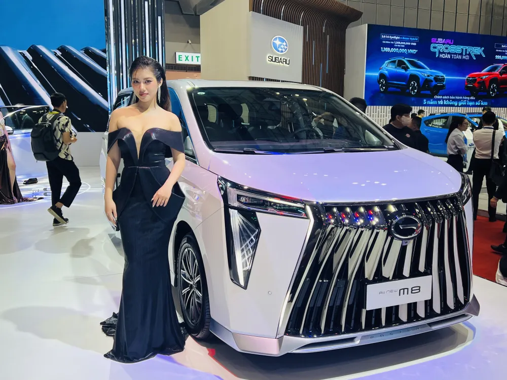 Hãng ô tô Trung Quốc GAC giới thiệu M8 tại Triển lãm ô tô Việt Nam 2024 vừa qua. Ảnh: TN ô tô Trung Quốc