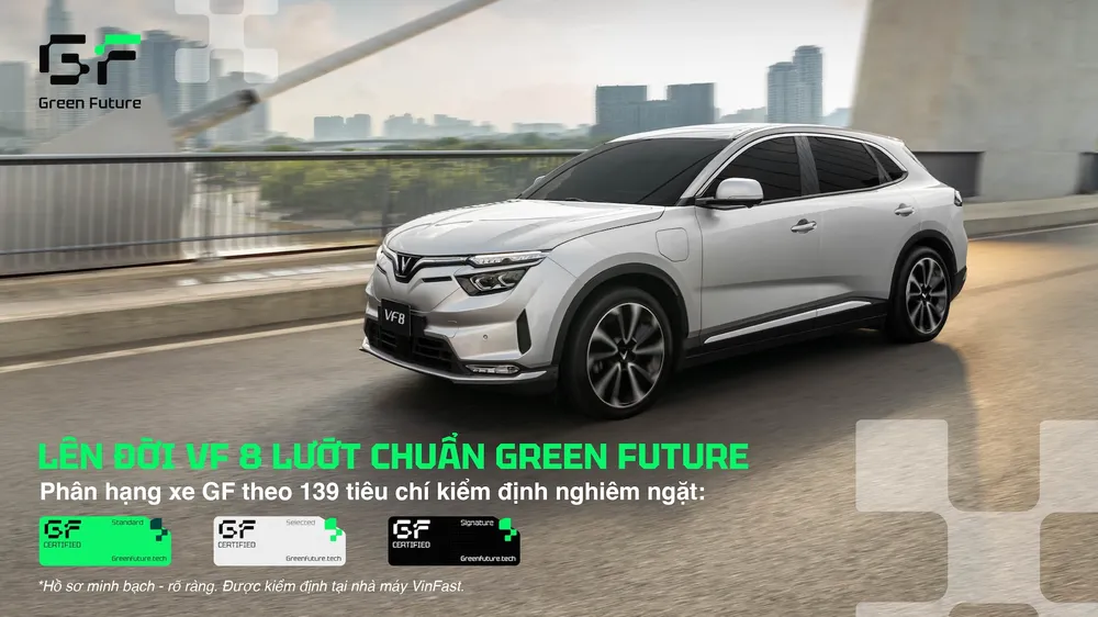 Mỗi chiếc VinFast VF 8 trước khi tái xuất đều trải qua quy trình kiểm định nghiêm ngặt. VinFast VF 8