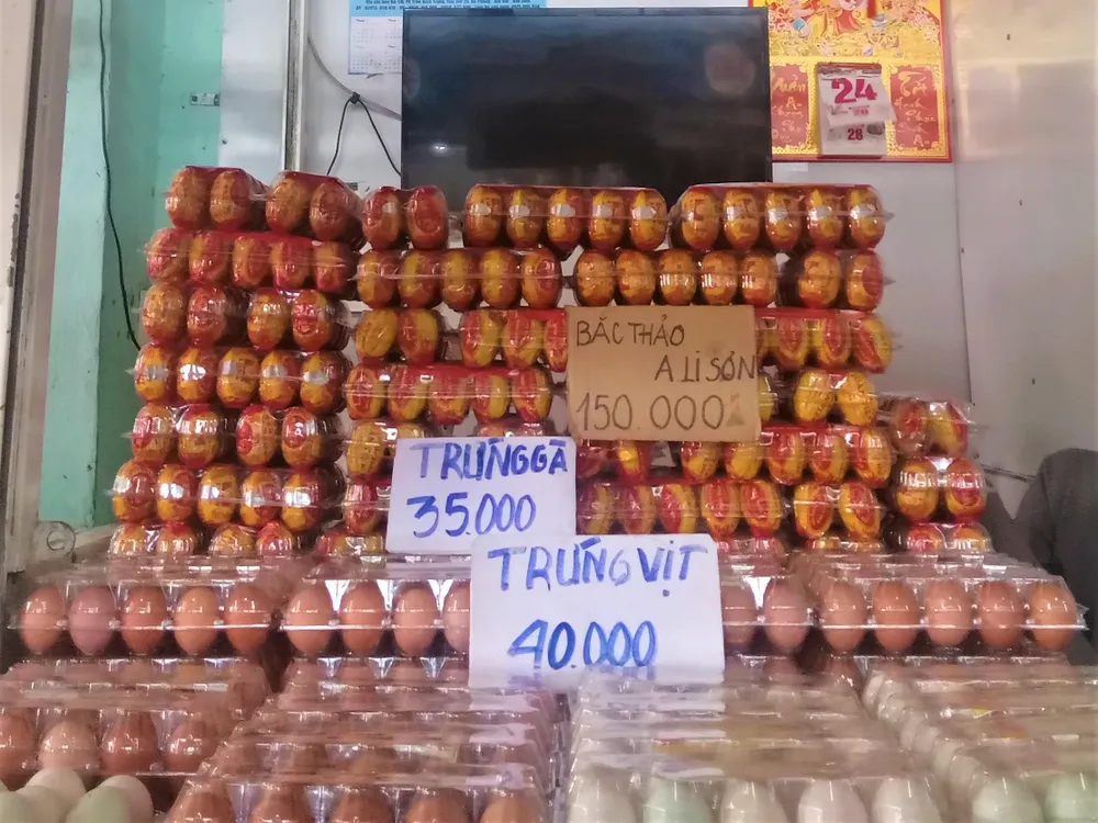 Trong nhóm thực phẩm giá trứng gia cầm các loại tăng 2,59% Trong nhóm thực phẩm giá trứng gia cầm các loại tăng 2,59%