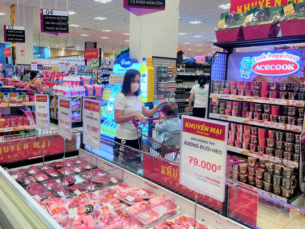 Thịt heo là một trong những mặt hàng tươi sống được các siêu thị liên tục khuyến mãi