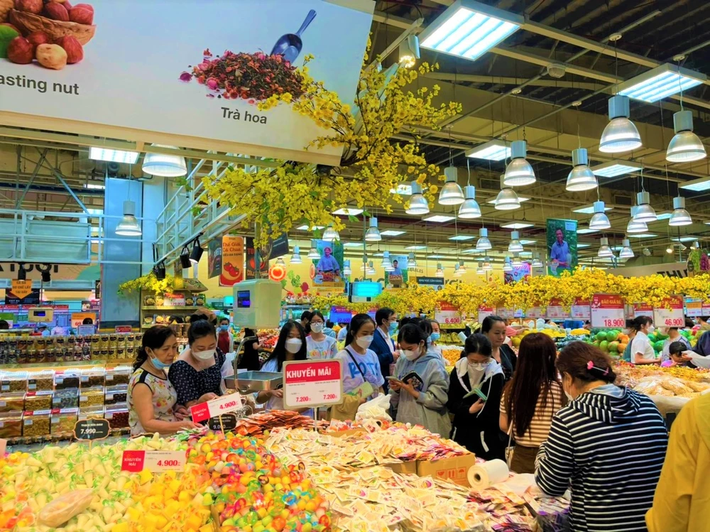 Các loại thạch rau câu bày xá để khách hàng tự do chọn lựa