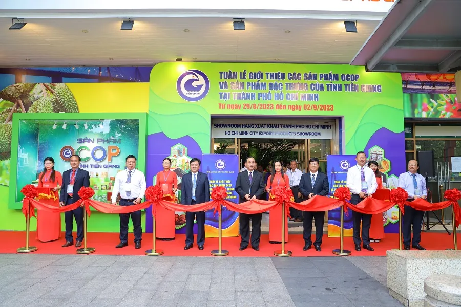 Tuần lễ sản phẩm OCOP tỉnh Tiền Giang đang diễn ra tại TP.HCM đến 2-9.