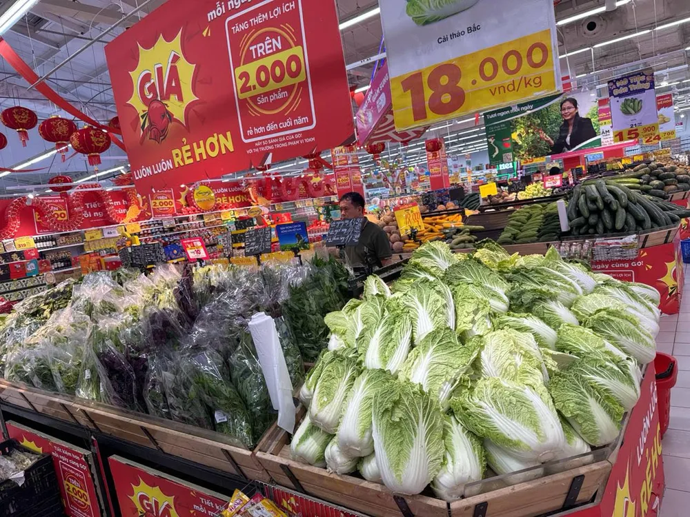 Thực phẩm tươi sống tại các siêu thị khu vực phía Bắc đáp ứng đầy đủ hàng hóa thiết yếu 1.jpg