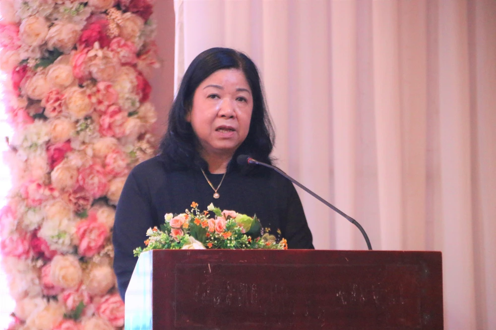 Bà Nguyễn Thị Bích Ngọc mong cộng đồng xã hội tiếp tục dành sự quan tâm nhiều hơn nữa tới NKT. Ảnh: THẢO PHƯƠNG