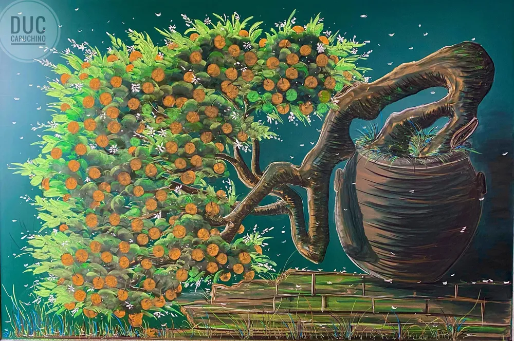 Tác phẩm "Chào Tết 2022" là tác phẩm đặc biệt thực hiện trong hoàn cảnh dịch bệnh COVID-19 vẫn đang diễn biến phức tạp. Tác phẩm "Chào Tết 2022" là tác phẩm đặc biệt thực hiện trong hoàn cảnh dịch bệnh COVID-19 vẫn đang diễn biến phức tạp.