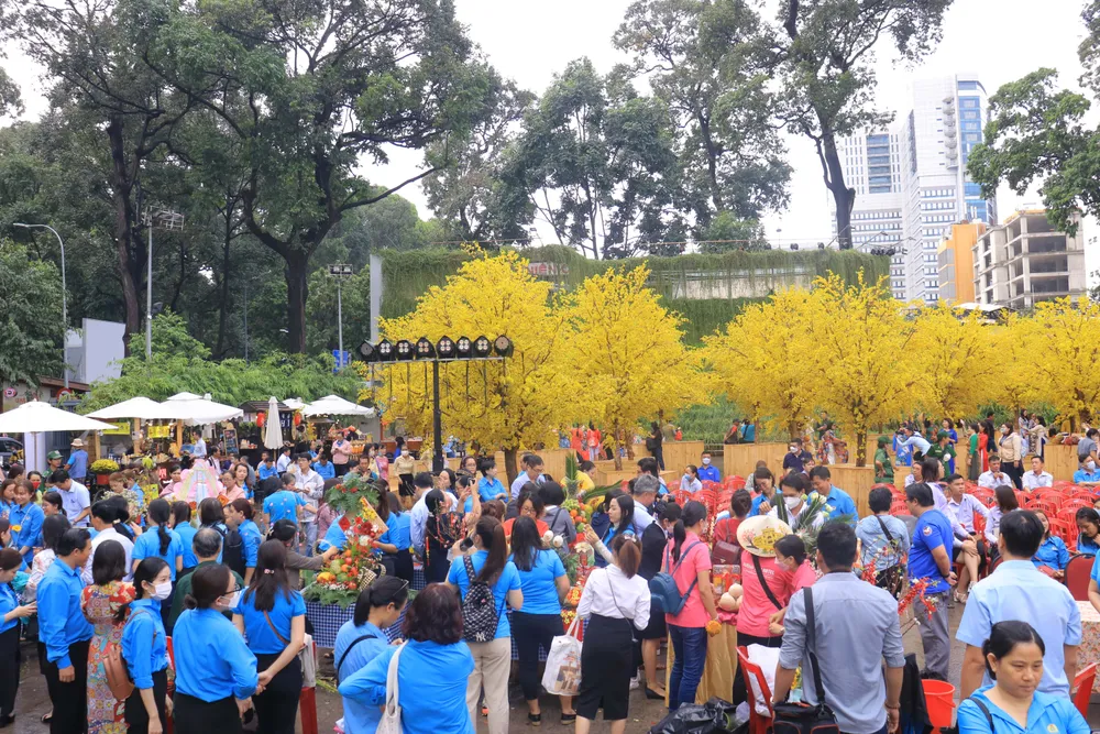 Chương trình “Tết sum vầy – Xuân tri ân” là hoạt động thường niên do Công đoàn viên chức TP.HCM tổ chức hằng năm mỗi dịp Tết Nguyên đán. Ảnh: V.T