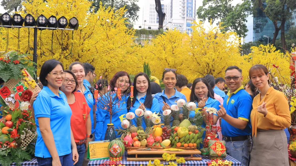 Hoạt động đã tạo nên sân chơi vui tươi, ý nghĩa cho đoàn viên công đoàn góp phần kết nối, giữ gìn nét đẹp văn hóa truyền thống, nhân dịp tết Nguyên đán 2023. Ảnh: V.T