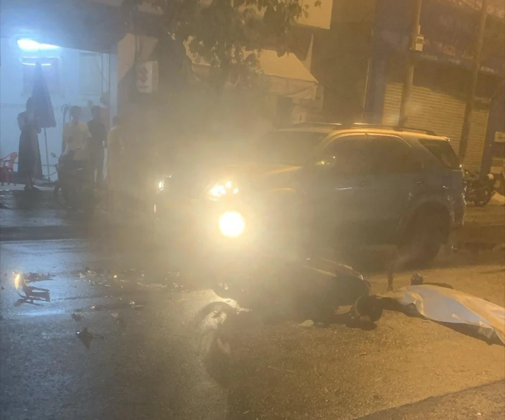 Hiện trường vụ tai nạn ở Thủ Đức. Ảnh: CM Screenshot_20230924_093735_Photos.jpg