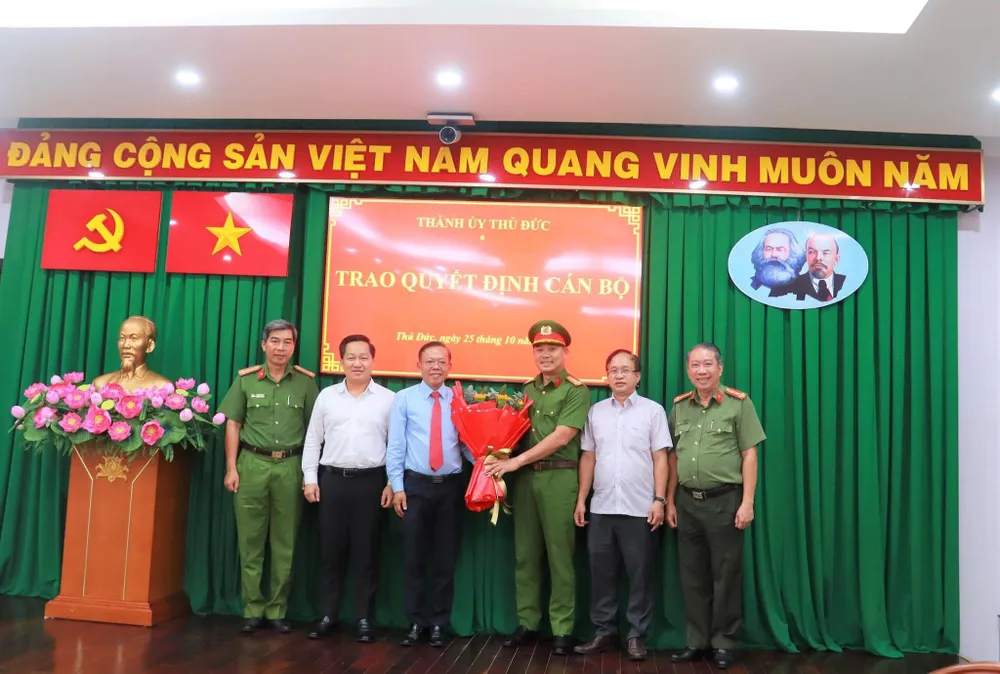 Đại tá Trần Văn Hiếu, trưởng Công an TP Thủ Đức được chỉ định tham gia Ban Chấp hành Đảng bộ TP Thủ Đức. Ảnh: TPTD cong-an-tp-thu-duc.jpg