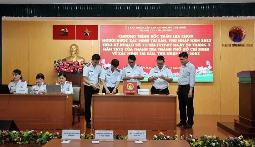 Bốc thăm 266 người của 22 cơ quan xác minh tài sản, thu nhập