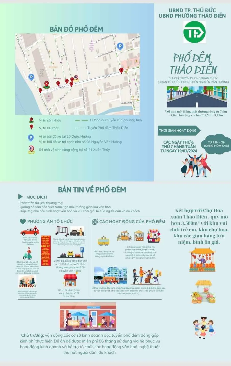 Siết chặt an ninh tại phố đêm Thảo Điền