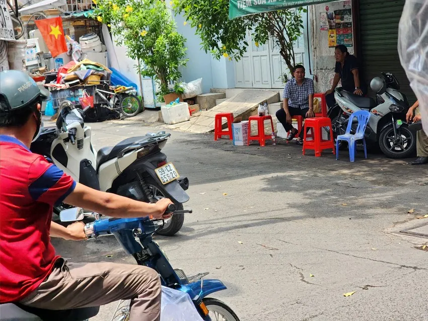 Hiện trường vụ án mạng. Ảnh: TS tạt axit