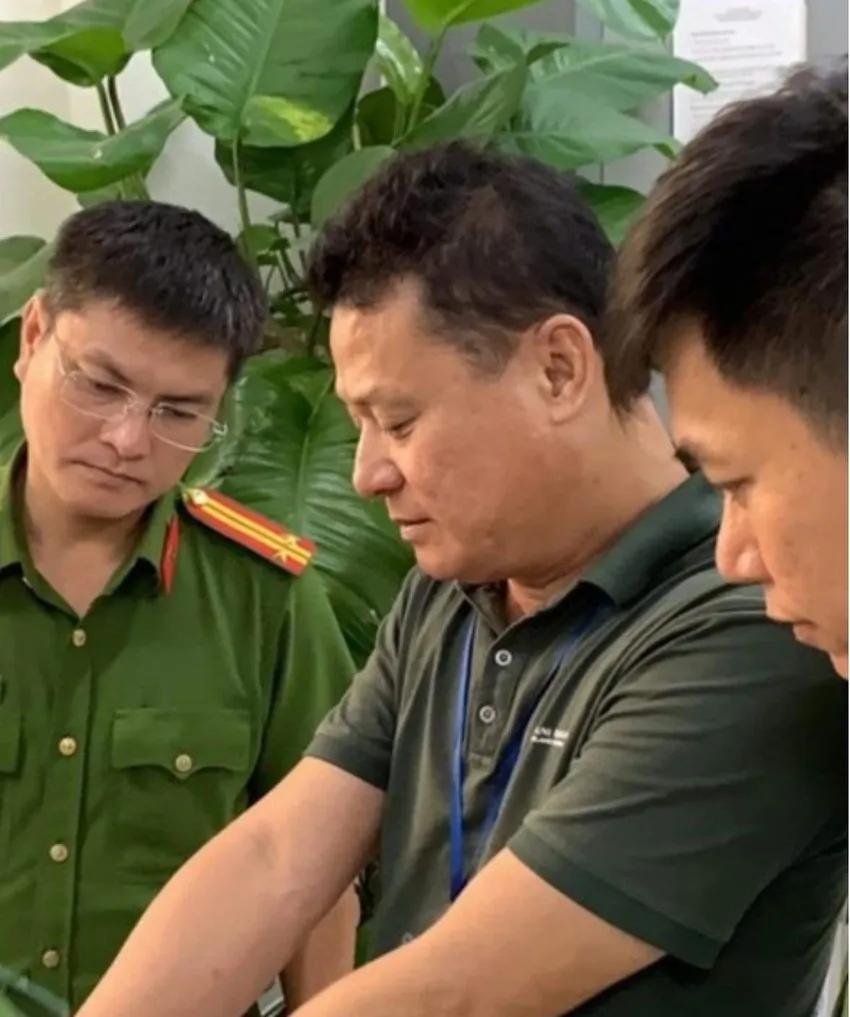Thái Khắc Hoàng, nguyên Chủ tịch HĐQT - Giám đốc Công ty Cổ phần Đào Ngọc Bình lúc bị Công an TP.HCM bắt giữ. Công an TP.HCM tìm bị hại của Giám đốc lạm dụng tín nhiệm chiếm đoạt tài sản