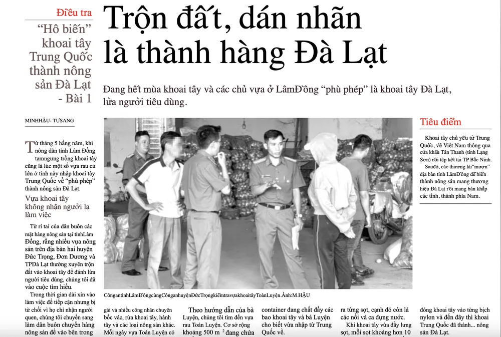 Chợ đầu mối huyện Đức Trọng tuyệt đối không kinh doanh nông sản xuất xứ ngoài tỉnh Lâm Đồng