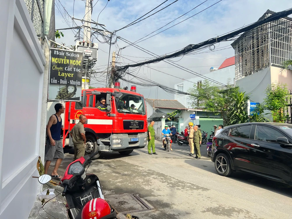 Nơi ngọn lửa xuất phát trong vụ cháy khu nhà trọ khiến 2 người tử vong tại TP Thủ Đức