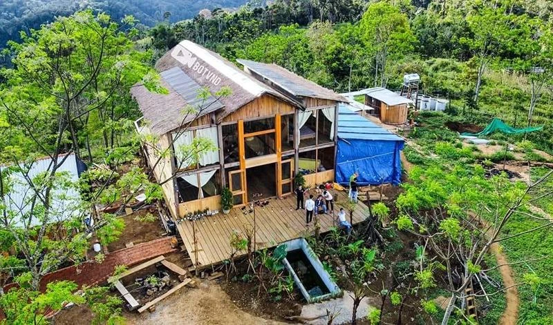 Khu nhà tại Farmstay Nẫu Ecovalley. Ảnh người dân chụp. Khu nhà tại Farmstay Nẫu Ecovalley. Ảnh người dân chụp.