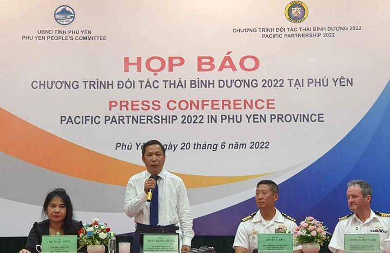 Ông Trần Thanh Hưng, Giám đốc Sở Thông tin và Truyền thông tỉnh Phú Yên thông tin các hoạt động của PP22. Ảnh: TẤN LỘC