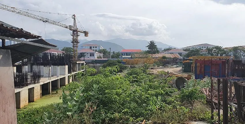 Khu đất thực hiện dự án Nha Trang Golden Gate. Ảnh: TẤN LỘC