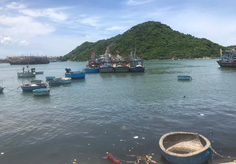 Đầm Đề Gi, nơi xảy ra vụ chìm thuyền. Ảnh: BT