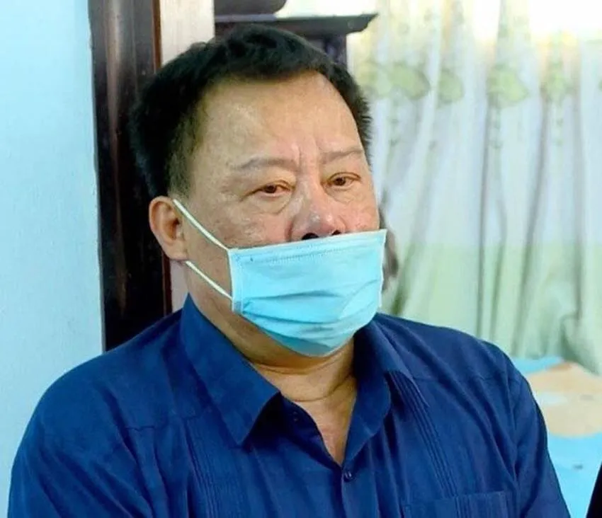 Ông Võ Tấn Thái, cựu Giám đốc Sở TN&amp;MT khi bị bắt giam. Ảnh: NGUYỄN CHUNG