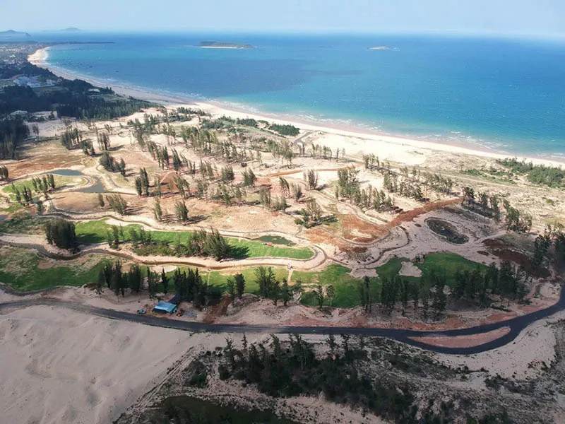 Khu vực cho phá rừng phòng hộ ven biển để làm dự án. Ảnh: TL Khu vực cho phá rừng phòng hộ ven biển để làm dự án. Ảnh: TL