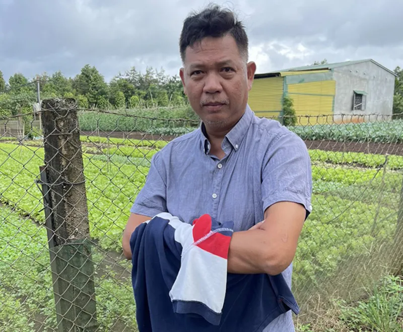 Phan Đình Thành khi bị công an bắt giữ. Ảnh: CÔNG AN PHÚ YÊN