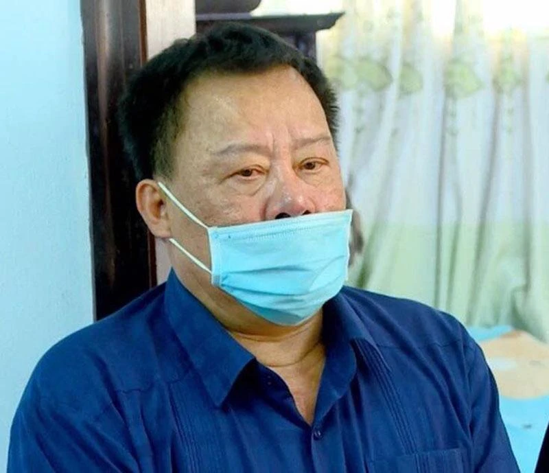Ông Võ Tấn Thái, cựu Giám đốc Sở TN&MT khi bị bắt tạm giam. Ảnh: NGUYỄN CHUNG vo-tan-thai.jpg