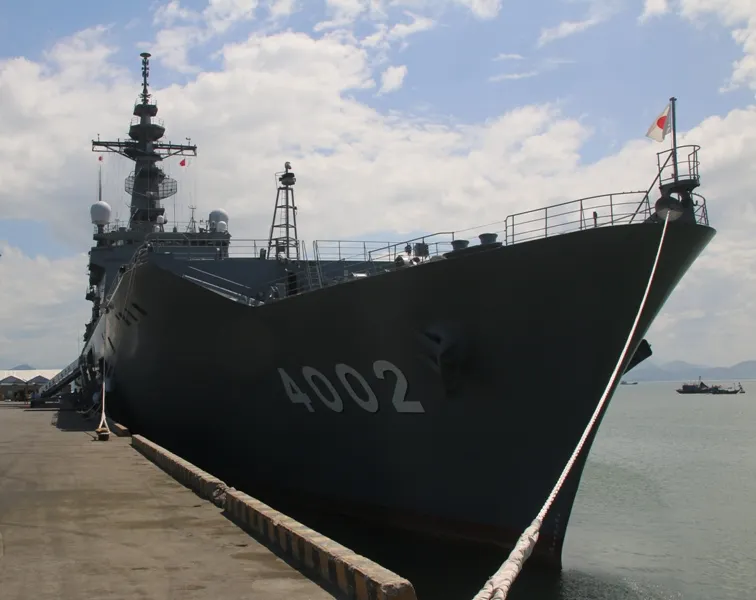 Tàu Hải quân Nhật Bản cập cảng Tiên Sa (Đà Nẵng)