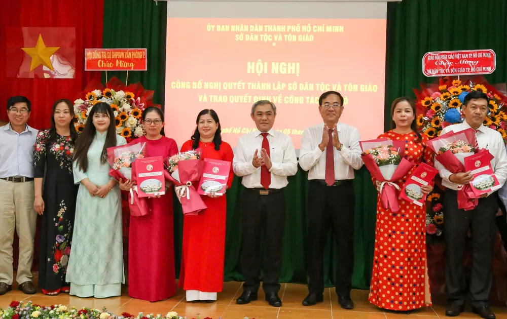 Sở Dân tộc và Tôn giáo TP.HCM bổ nhiệm cán bộ sau khi thành lập
