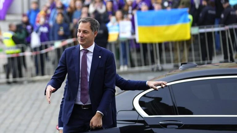 Thủ tướng Bỉ - ông Alexander De Croo tại hội nghị thượng đỉnh ở thủ đô Prague (CH Czech). Ảnh: AP