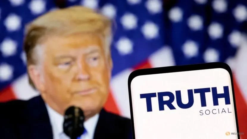 Logo mạng xã hội Truth Social của cựu Tổng thống Mỹ Donald Trump. Ảnh: REUTERS Logo mạng xã hội Truth Social của cựu Tổng thống Mỹ Donald Trump. Ảnh: REUTERS